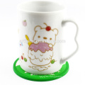 Wholesale Cheap Promotional Custom Soft PVC Tea Cup Coaster